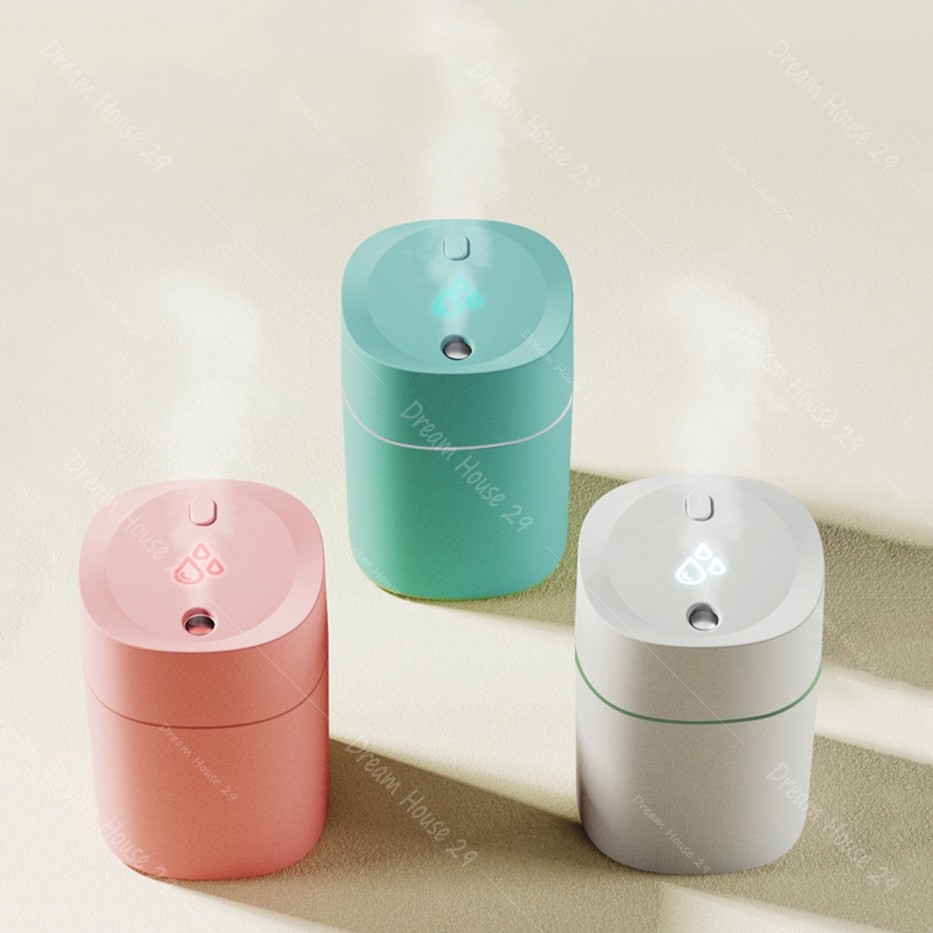 Máy phun sương khuếch tán tinh dầu, đèn xông tinh dầu thơm phòng tích hợp led rgb dung tích 400ml nhiều màu