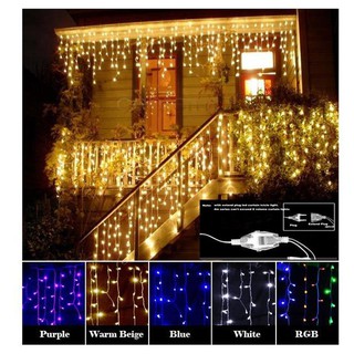 19 sợi  rèm ngang 4m, thả 50,60,cm răng cưa, rèm đèn led thả, Rèm đèn LED trang trí dài 4 mét, cao 50 cm
