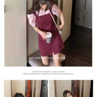 Set áo váy yếm