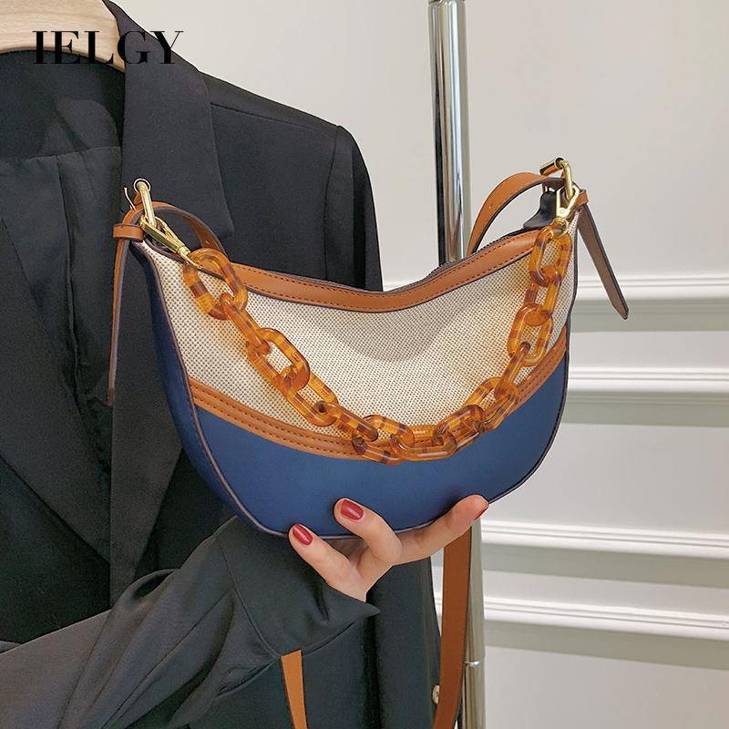 Túi đeo chéo IELGY hình há cảo phối dây xích thời trang cho nữ