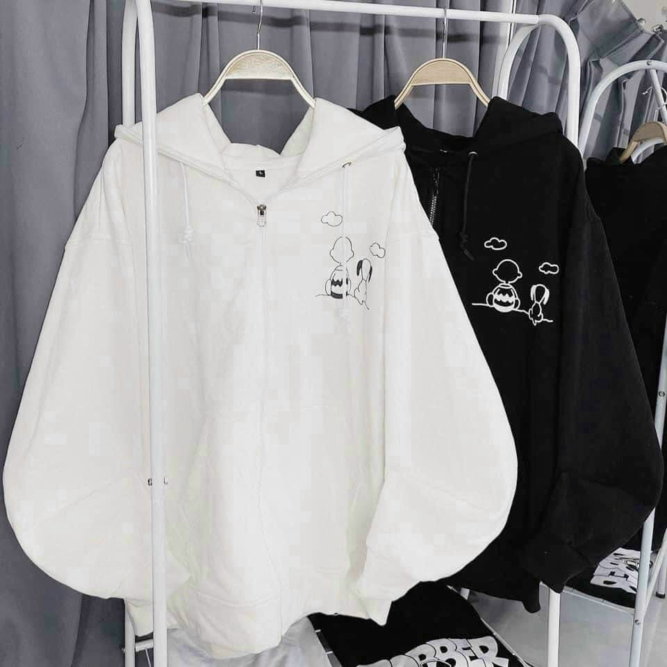 (MẪU MỚI) ÁO KHOÁC HOODIE NỮ TAY BỒNG CHÓ NHỎ HOÀNG HÔN XINH SIÊU CUTE HHP