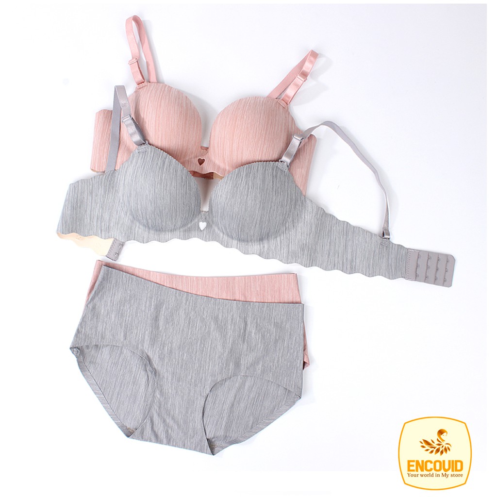 Bộ đồ lót nữ quây su đúc bàn tay không gọng nâng ngực tạo khe siêu đẹp ENCOVID BDT22 | BigBuy360 - bigbuy360.vn