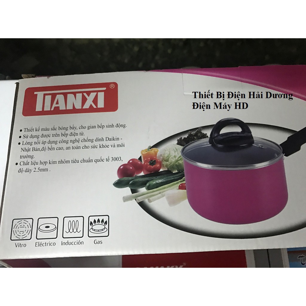 Nồi hợp kim nhôm Tianxi TPT16E - Nhập khẩu nguyên chiếc - Đường kính 16cm - Bảo hành 12 tháng