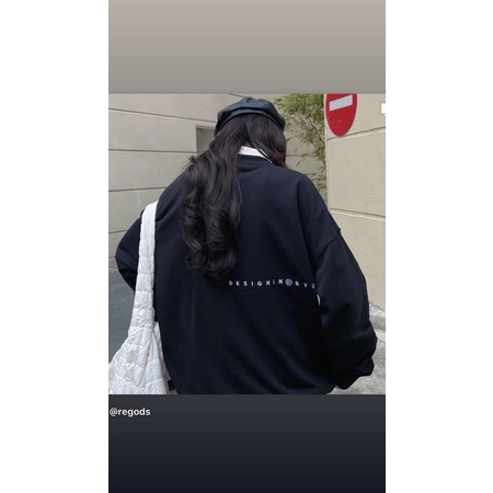 Áo Sweater nỉ thêu R REGODS Unisex Form Rộng ( SWEATER R ) | BigBuy360 - bigbuy360.vn