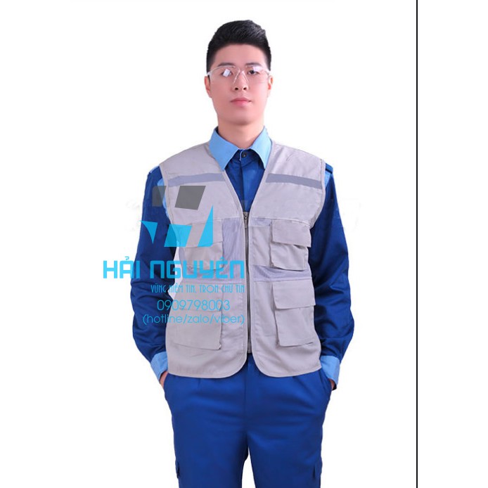 Áo ghile kỹ sư phản quang - áo bảo hộ lao động kỹ sư