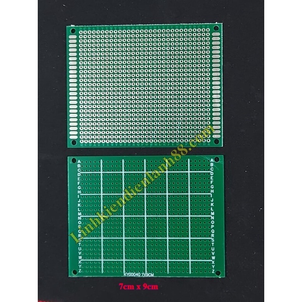 PCB lỗ 7x9cm phíp thủy tinh 1 mặt.