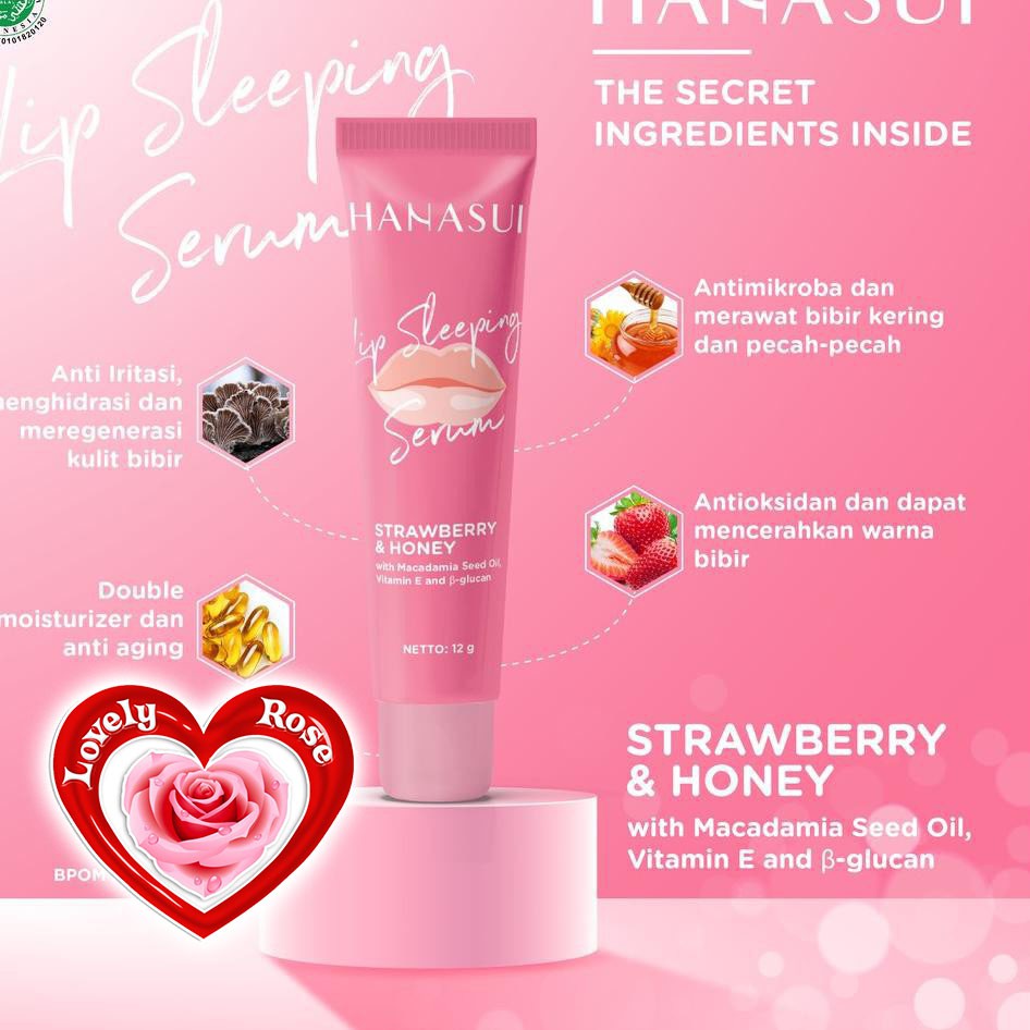 (hàng Mới Về) Serum Dưỡng Môi Khi Ngủ Hanasui