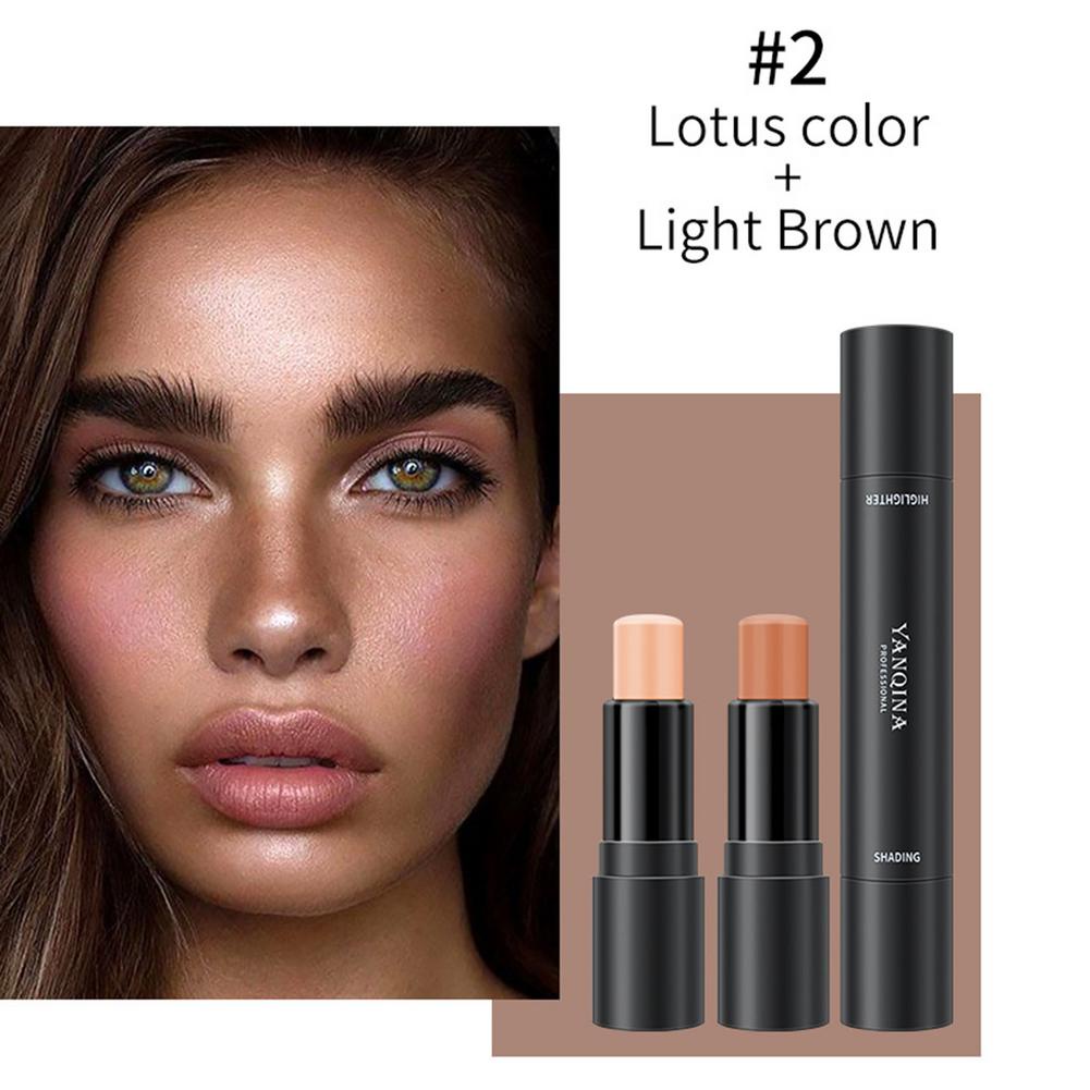 Thanh che khuyết điểm Hai Đầu 3 Màu Sắc Tùy Chọn Trang Điểm Bắt Sáng Và Tạo Khối Cho Nữ