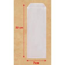 200 Túi bánh mì que nâu trơn hoặc trắng trơn Mã 11d size ngang 7 cm x cao 30 cm