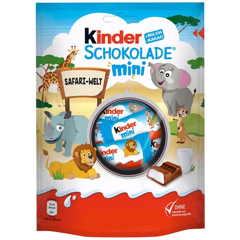 Bánh Chocolate Kinder nhân kem sữa 10 thanh