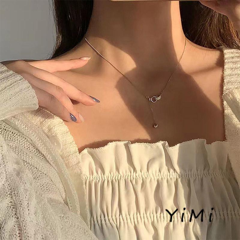 Dây chuyền Bạc S999 cá tính/Vòng cổ Bạc mặt ghép mặt tròn
