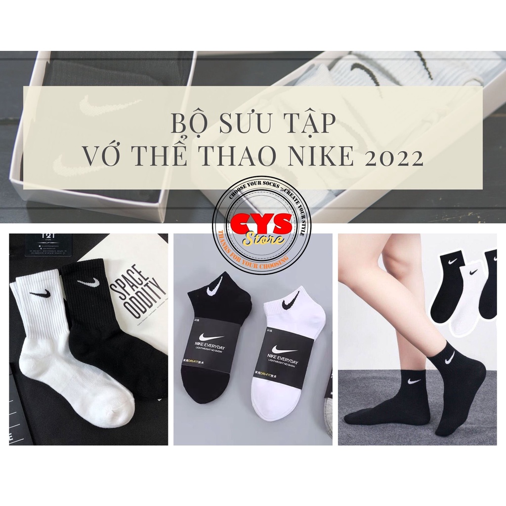Vớ nam nữ thể thao cổ thấp, cổ cao, tất nam nữ thể thao co giãn tốt, thấm hút mồ hôi tốt, vải dày đẹp, ôm chân.
