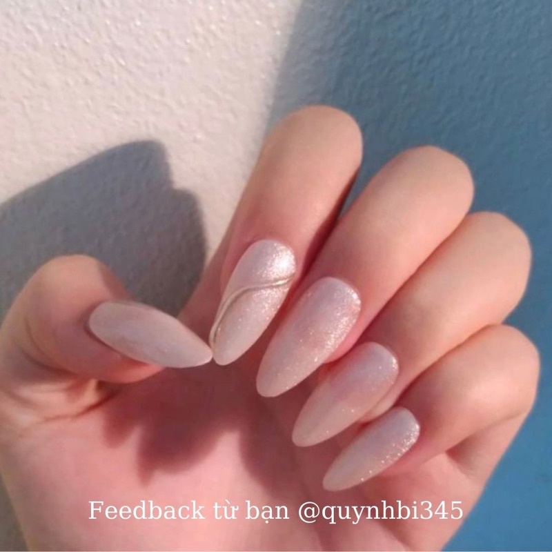 Nail Box Thiết Kế Nhũ Mắt Mèo Sang Chảnh Viền 1 Ngón julynails.vn nb089