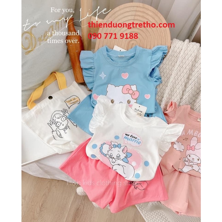 Bộ Cánh Tiên Kèm Quần Dạng Váy Cho Bé Gái Từ 2 - 5 Tuổi dáng Xoè Siêu Xinh Xắn Cho Bé 8-20 kg