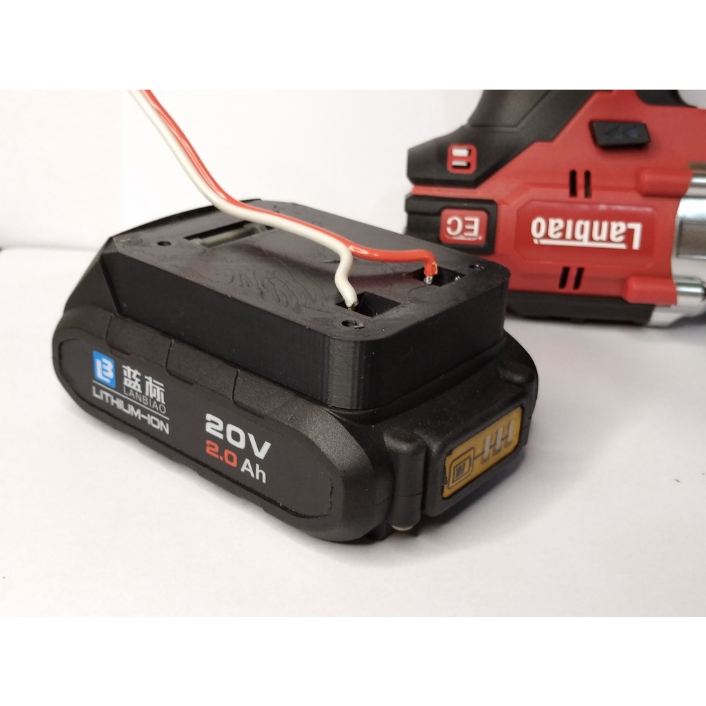 Đế lấy nguồn từ pin Lanbiao 20v