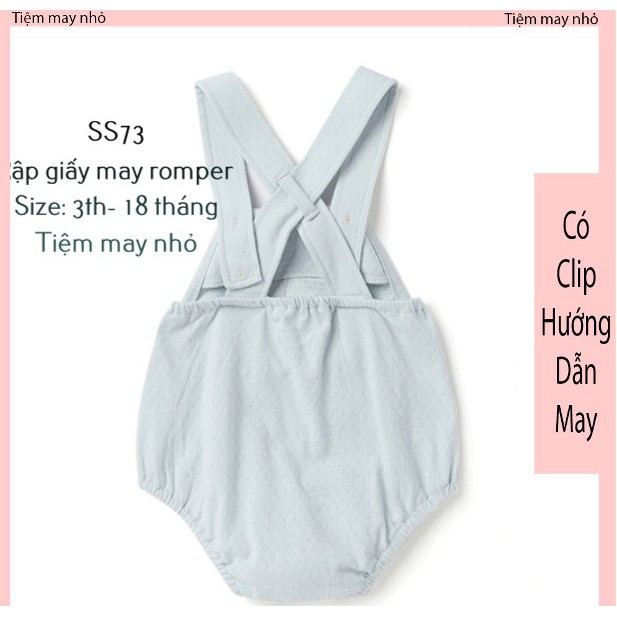 SS73_Rập giấy may bodysuit sơ sinh