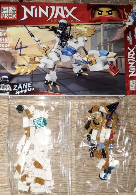 là Lắp ráp 1 hộp LegoNinjax Rồng 61033 có nhiều chi tiết bằng nhựa ABS