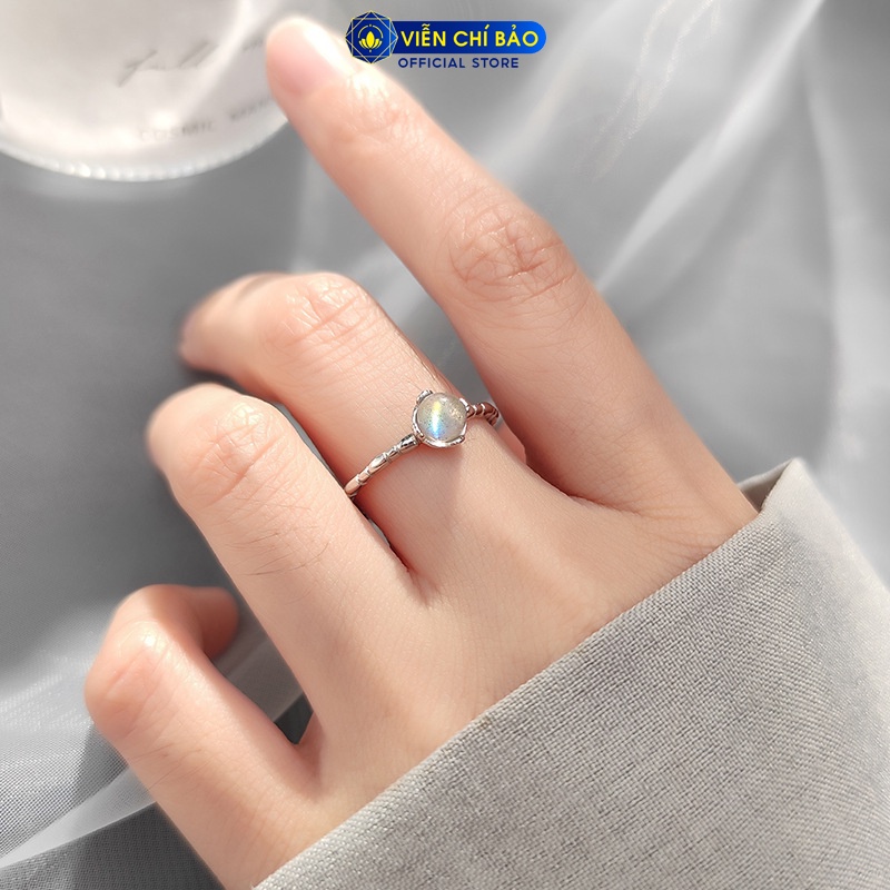 Nhẫn bạc nữ hình Mặt trăng nhỏ chất liệu bạc 925 thời trang phụ kiện trang sức nữ Viễn Chí Bảo N000573x