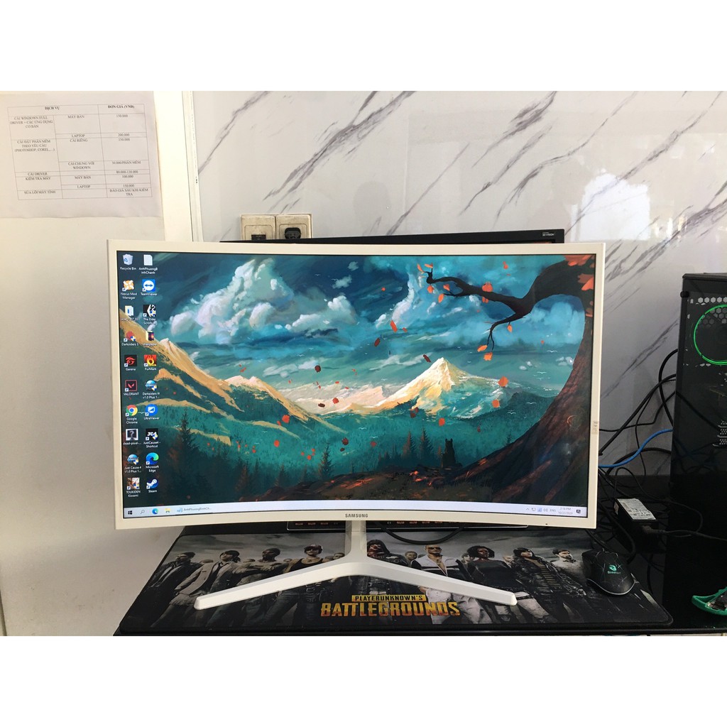 Màn hình Samsung 32F395 32" CONG, màu trắng | BigBuy360 - bigbuy360.vn