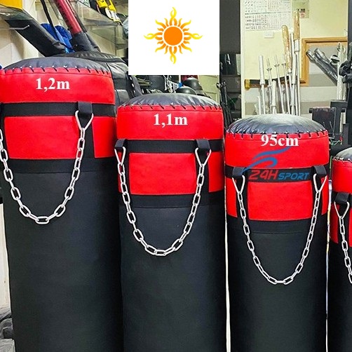 Bao cát đấm bốc boxing,tập võ 3 lớp siêu bền đã nhồi