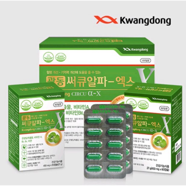 [Hàng mới về] [Mã GROSALE2703 giảm 8% đơn 250K] Viên uống bổ não Kwangdong Circu hộp 120 viên của Hàn Quốc | BigBuy360 - bigbuy360.vn