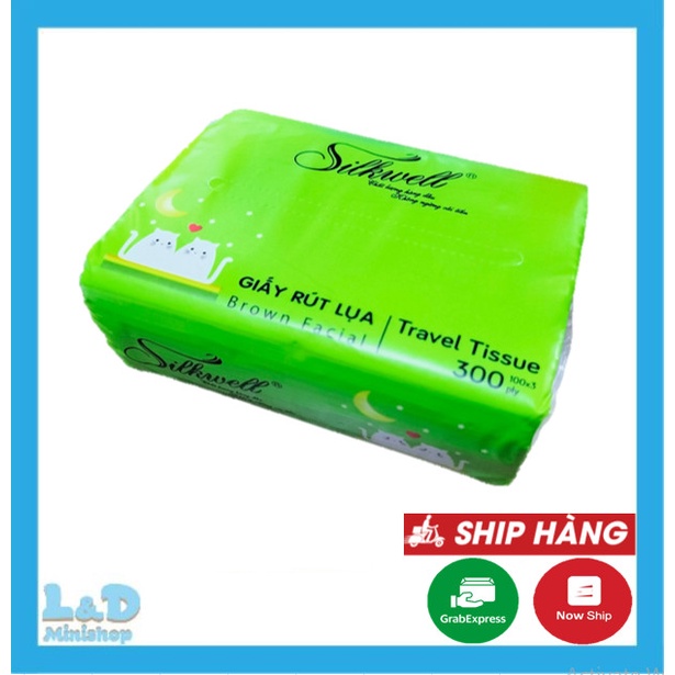 Giấy Ăn Gấu Trúc Silkwell 300 Tờ