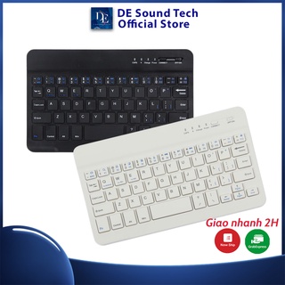 Bàn Phím Bluetooth Cho Điện Thoại Và Laptop, Bàn phím Không Dây Sạc Đầy Pin Dùng 7 - 8h Liên Tục - Bảo Hành 12 Tháng