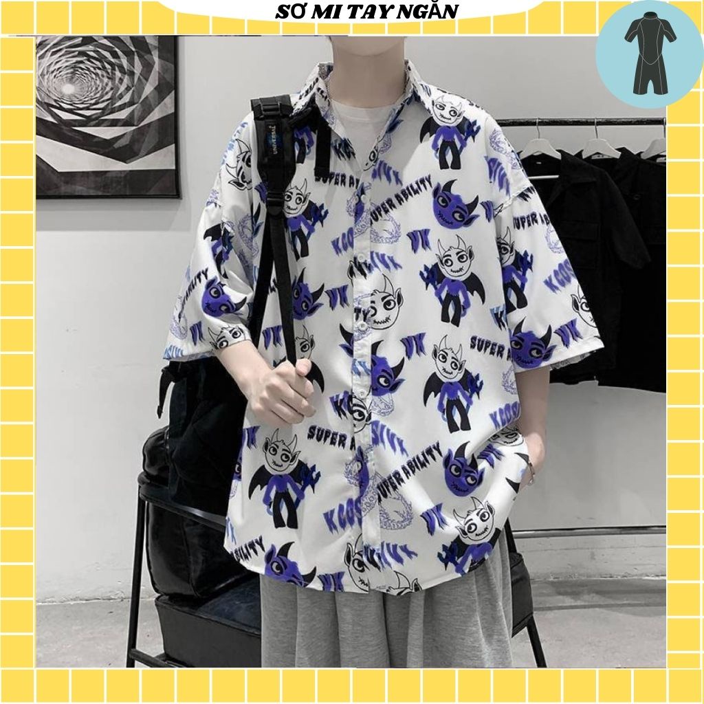 Áo sơ mi trắng , đen from rộng unisex nam nữ , sơ mi nam nữ vải voan lụa mịn mát free size 40kg - 70kg