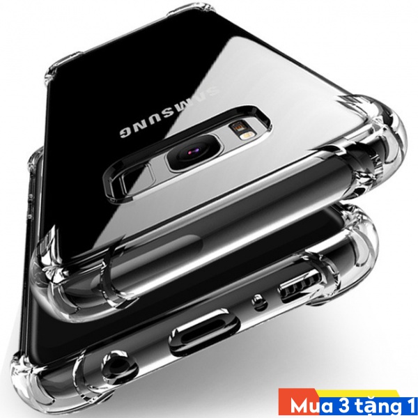 Ốp lưng silicone màu trong suốt chống sốc cho Samsung S7 S7edge Note S8 S9 S10 S10E S20 8 9 10 FE Ultra Lite Plus