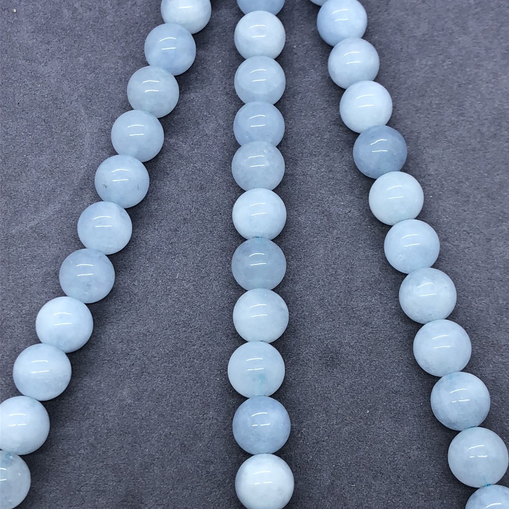 Chuỗi Hạt Đá Tròn Tự Nhiên 4-12mm Dùng Làm Đồ Trang Sức Thủ Công
