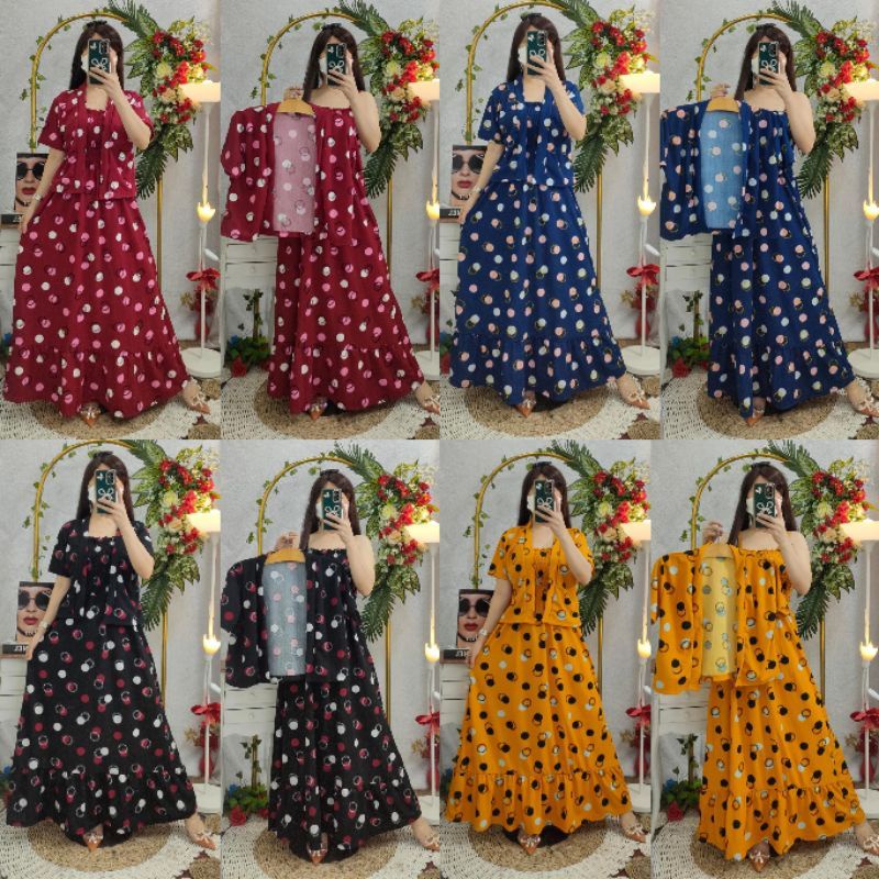 Đầm Dài 2 Trong 1 Cho Phụ Nữ Lớn