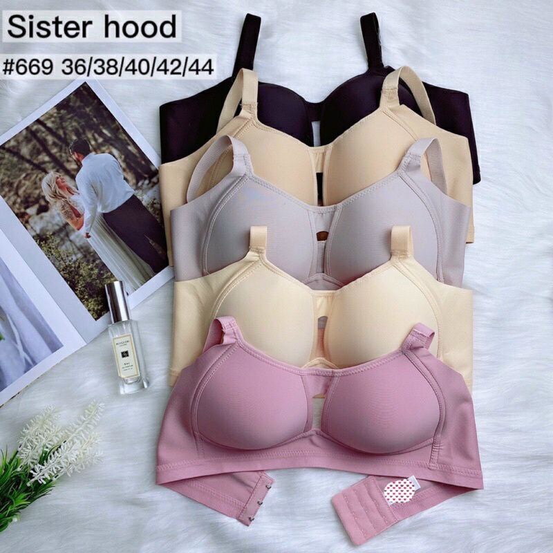 Áo ngực nữ bigsize đệm mỏng không gọng bản to ôm gọn ngực 6069