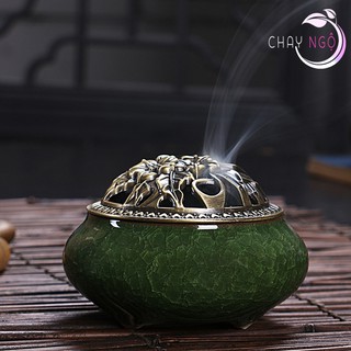 [giá sỉ - chọn mẫu] Lư xông trầm hương gốm sứ cao cấp - Đỉnh đốt nhang - Lư hương xông trầm Lư 6