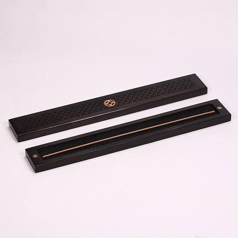 Hộp đốt trầm hương bằng gỗ mun sang trọng phong cách Trung Hoa