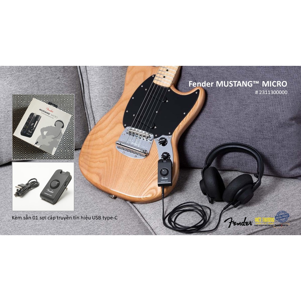 Thiết bị âm thanh đàn guitar điện Fender Amplug Mustang Micro