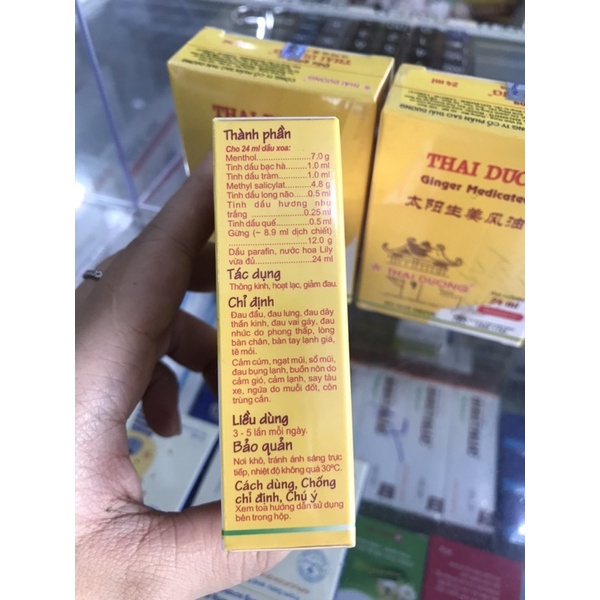 DẦU GỪNG THÁI DƯƠNG  - HÀNG CHÍNH HÃNG
