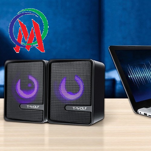 Loa vi tính 2.0 T - Wolf S3 Led 7 màu