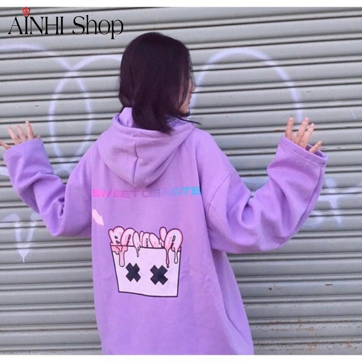 Áo Hoodie Nỉ ❤️FREESHIP❤️ Cho nam Cho nữ và Cặp Đôi Có 4 Màu, Form rộng Unisex BANAWA có dây kéo Ulzzang | BigBuy360 - bigbuy360.vn