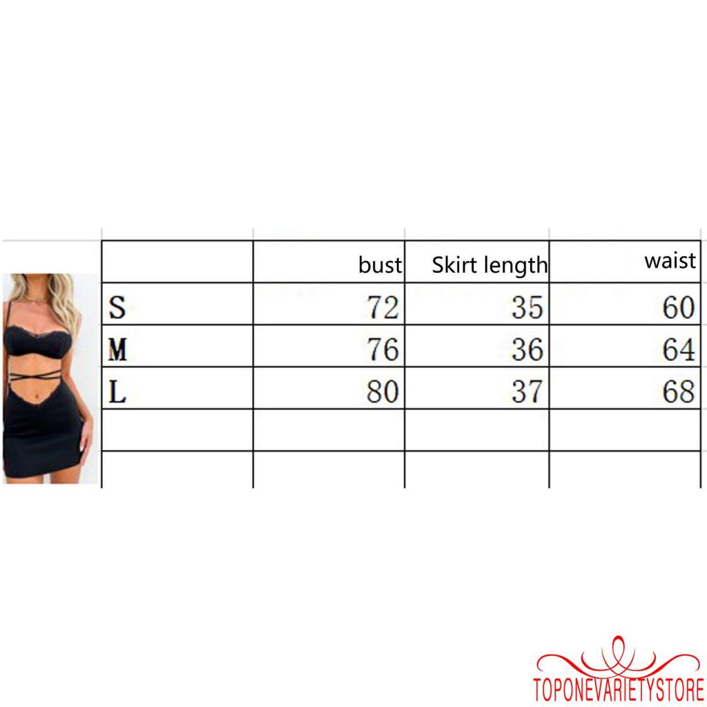 TOPQ-Women Two-piece Skirt Suit Black Solid Color Cropped Camisole and Tie-up Wrap Skirt