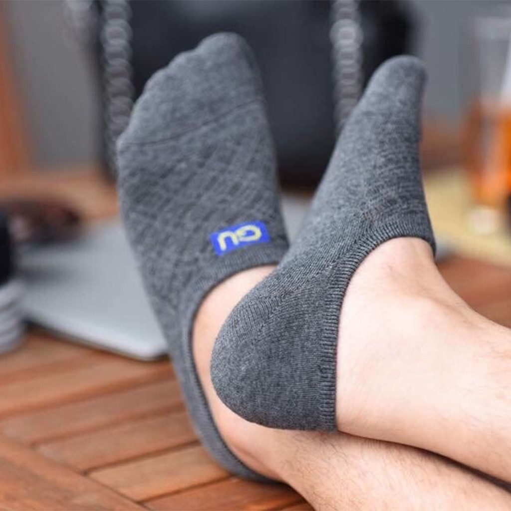 Combo 5 đôi Tất nam đi giầy lười, chống hôi chân, chống tụt gót