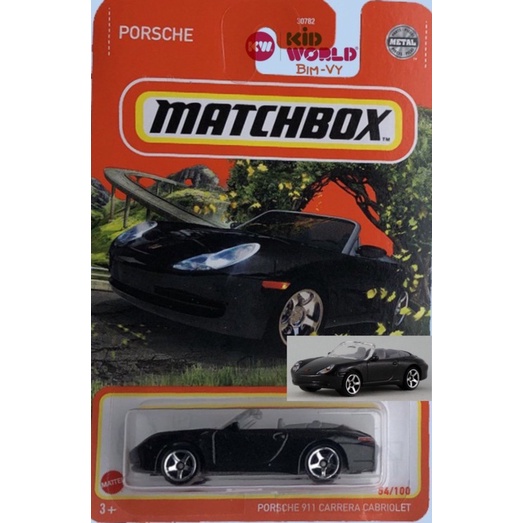 Xe mô hình Matchbox Porsche 911 Carrera Cabriolet GVX64.