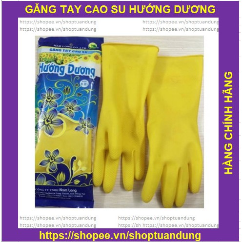 Găng tay bao tay cao su Hoa hướng dương rửa chén bát