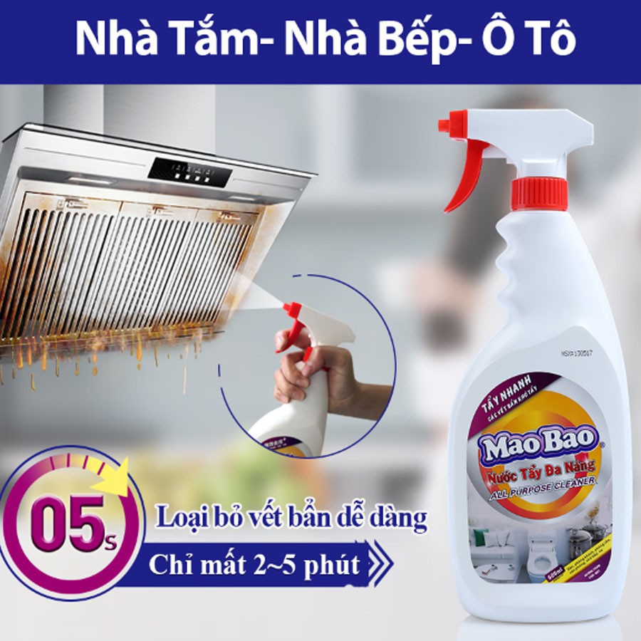 Nước tẩy đa năng Mao Bao 600ml