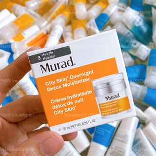 Kem phục hồi da Murad City Skin Overnight Detox Moisturizer Minisize 7ml