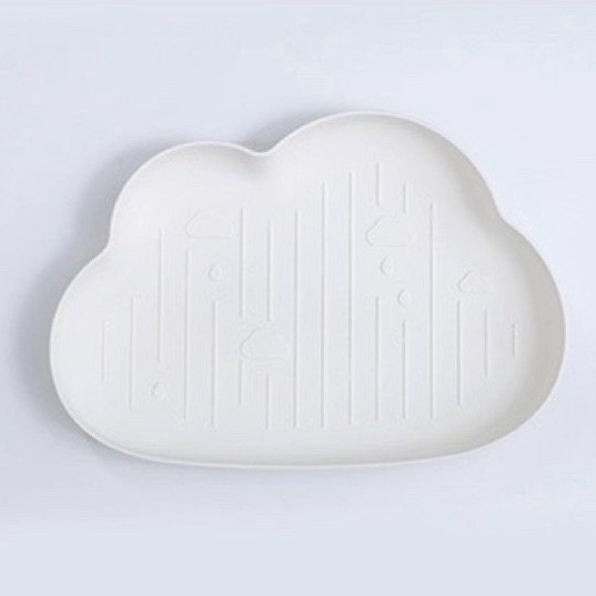 Khay Ăn Dặm Hình Đám Mây Cho Bé Đựng Bát Đũa Đồ Dùng Ăn Dặm Cho Bé