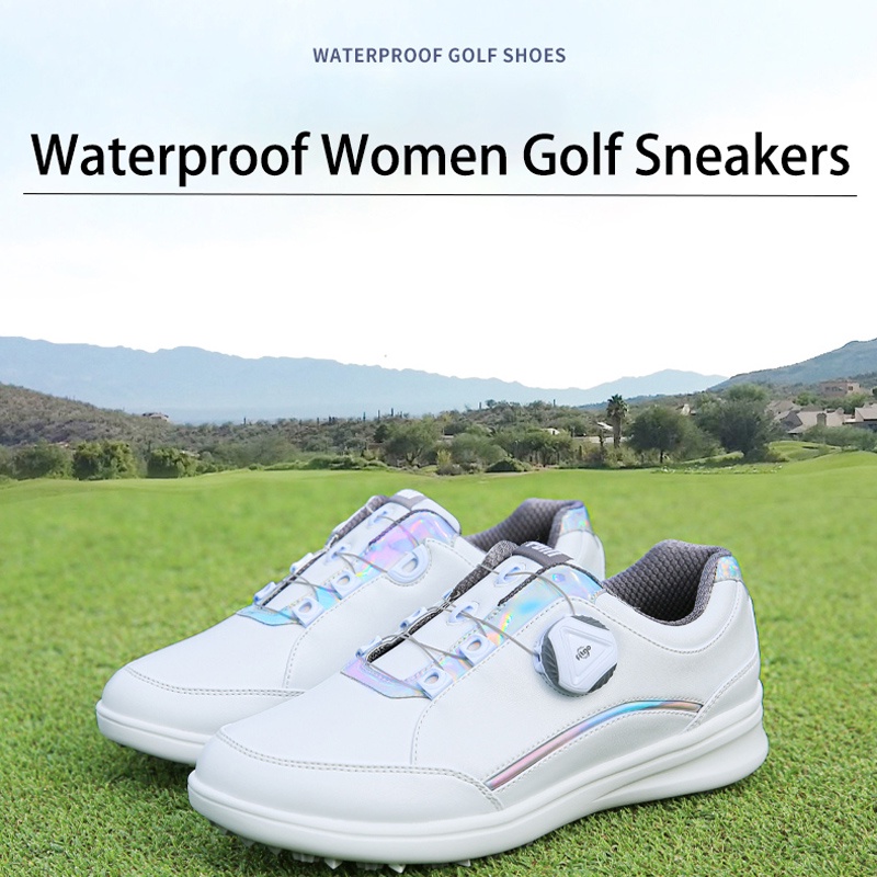 Giày Thể Thao Đánh Golf PGM Mềm Mại Chống Trượt Chống Thấm Nước Thoáng Khí Dành Cho Nữ