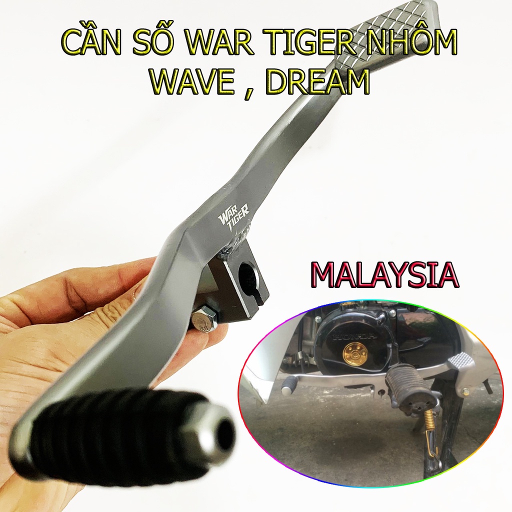 Cần Số Nhôm Lắp Cho Xe Wave, Dream Chính Hãng War Tiger Malaysia