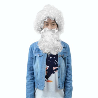 Bộ tóc giả kèm râu hóa trang ông già Noel dài ngắn cho người lớn và trẻ em
