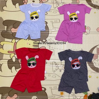 Bộ cộc tay cho bé lalabobo size 7-22kg
