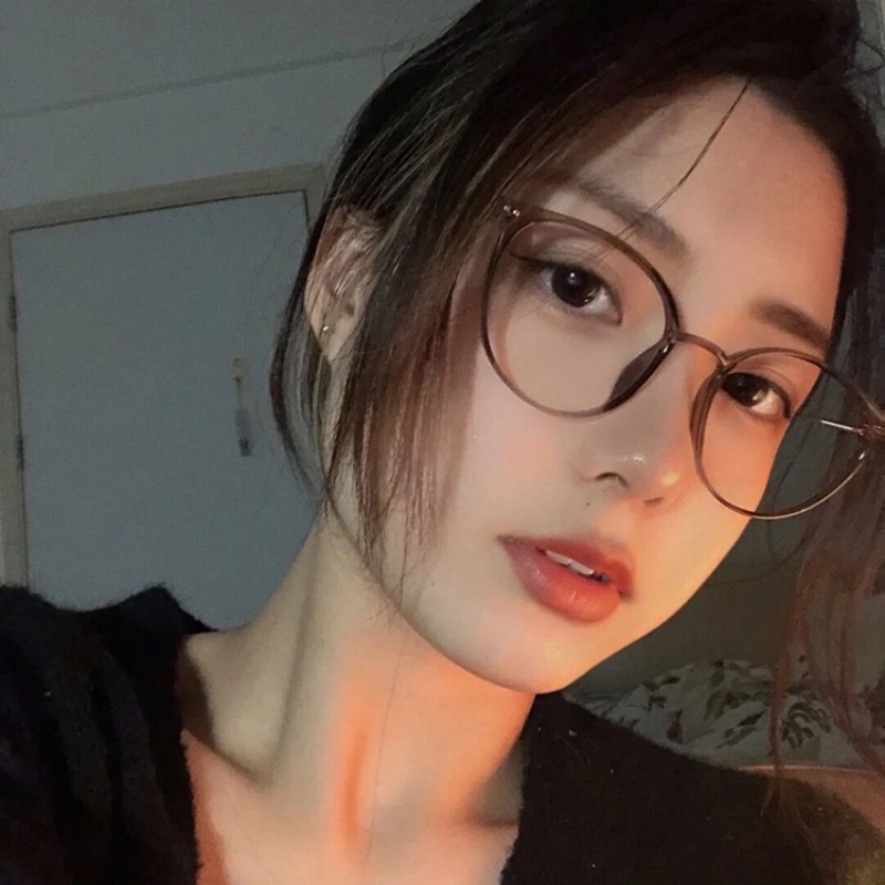 (AIMURUSI) COD Kính Chống Bức Xạ Gọng Kim Loại Tròn Thời Trang Cho Chống Ánh Sáng Xanh Hàn Quốc Nam Nữ